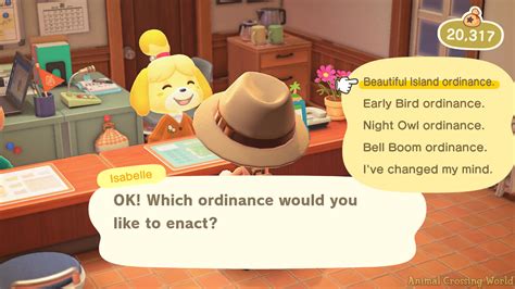 ordinances animal crossing: new horizons